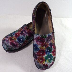 Alegria by PF Lite Floral Clog KEL-506 Leather size 39, US 8.5